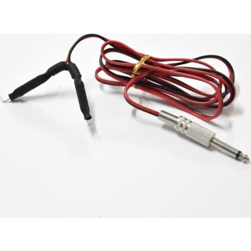 One New Economic Pro Black and Red Tattoo Clip Cord Hook Line For Tattoo Eyebrow Power Cord Supply