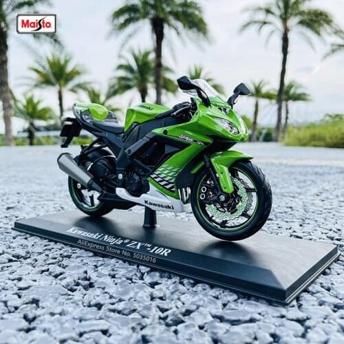 Maisto 1:12 Kawasaki Ninja ZX-10 R alloy off-road motorcycle genuine authorized die-casting model toy car collection gift