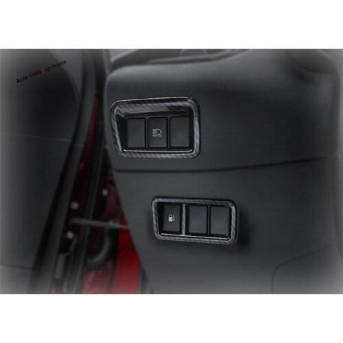 Yimaautotrims Front Headlights Head Lights Adjustment Control Button Cover Trim Fit For Toyota C-HR CHR 2016 - 2021 ABS Interior