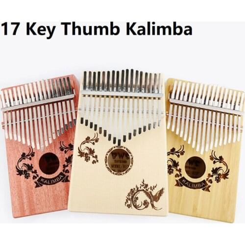 Mbira kalimba Thumb piano 17 key finger piano beginners entry portable musical instrument mahogany calimba music childrens toys