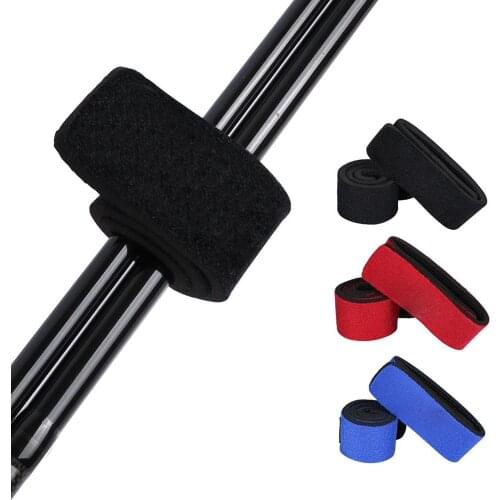 Portable Neoprene Fishing Rod Wrap Reusable Stretchy Fishing Rod Holdes Tie Fishing Tackle Box Fishing Accessories 6 Colors