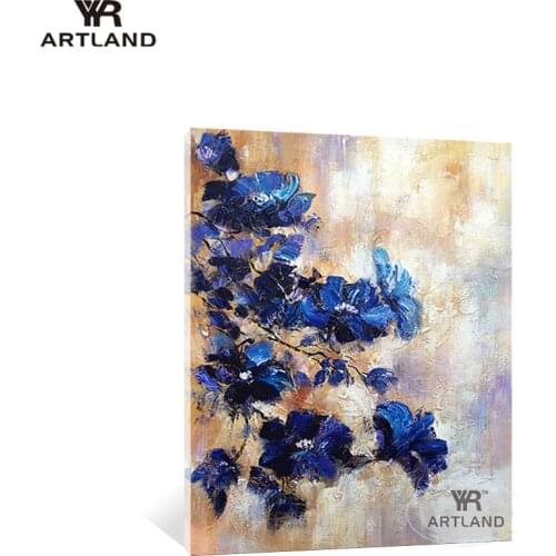 Quadro beautiful orchid flower for wall decoration Hand painted abstarct oil painting on canvas wall art picture for living room