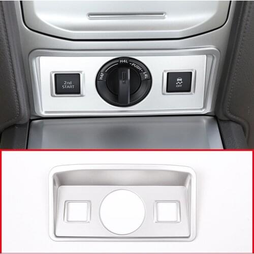 Silver ABS Adjustment Decorative Frame Panel Trim For Toyota Prado 2010-2017 Car Accessories