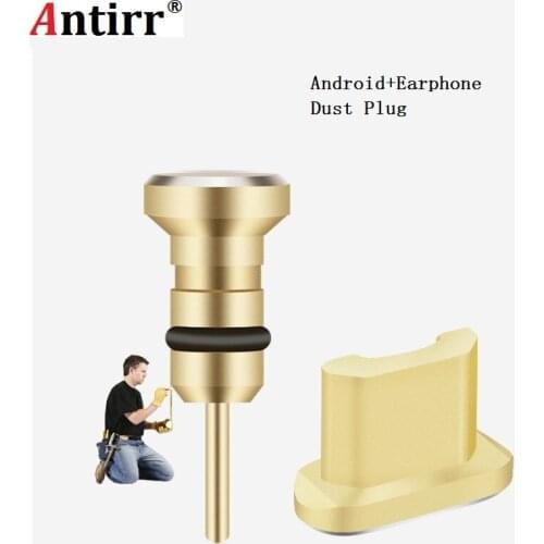 Universal Micro USB Chager Port Dust Plug + 3.5mm Earphone jack Plug Sim Card Set for Samsung S7 Edge for Android Phone Plug