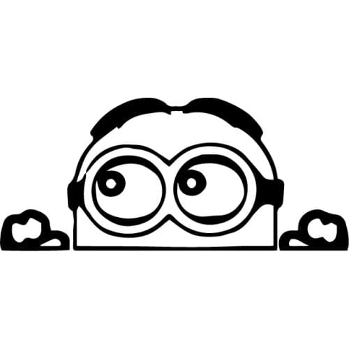 SZWL Funny Cartoon Peek Car Stickers Waterproof Sunscreen Decals Automobile Motorcycles Accessories Decal Vinyl,21cm*9cm