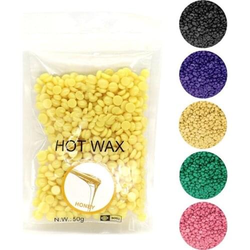 100g/Pack Paper Depilatory Wax Solid Hard Wax Beans Honey Flavor Unisex Armpit Arm Legs Epilation Private Hair Removal Wax TSLM2