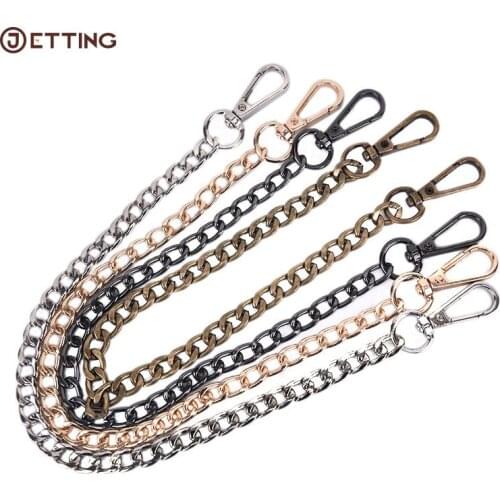 1Pcs New DIY 40cm Metal Replacement Chain Shoulder Bags Straps for Handbags Purse Handles Gold, Silver, Gun Black, Bronze