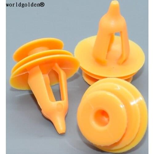 Worldgolden 100pcs Door Trim Panel Panel Lower Garnish Retainer for Toyota 67771-30090,67771-17030, 67771-28030; GM95008221