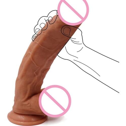 12inch Huge Dildo Giant Realistic Dildos Double-layer Silicone Penis With Suction Cup Female Masturbator Big Dick Soft Adult Toy