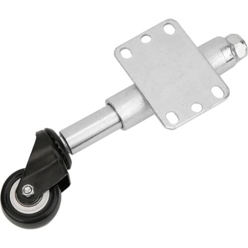2inch PU Gate Wheel Spring Loaded Swivel Caster Heavy Duty 110lbs Load Capacity Spring Loaded Wheel For Door