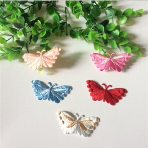 20pcs iron on Butterfly cloth paste women embroidery accessories Hot-fix patch paste national dance clothing decoration stickers
