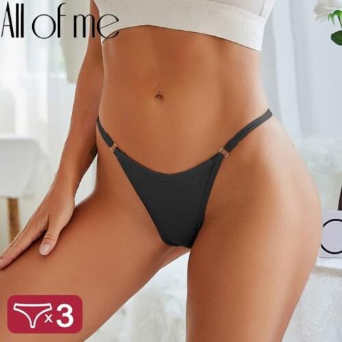 3PCS/Set Cotton Panties Underwear Bikini Style Womens Lingerie Sexy Panties Female Underpants Design Waist Band Briefs Pantys