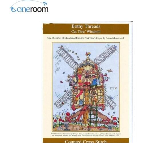 36X46CM, 14CT Top Quality lovely counted cross stitch kit bothy threads windwill, Cut Thrus Windwill