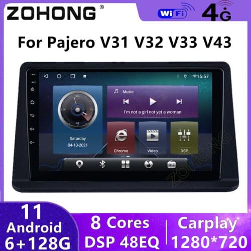 4G DSP Android 10 Car Radio Multimedia Video Player Autoradio Stereo For Mitsubishi Pajero Gen2 V31 V32 V33 V43 Navigation 2 Din
