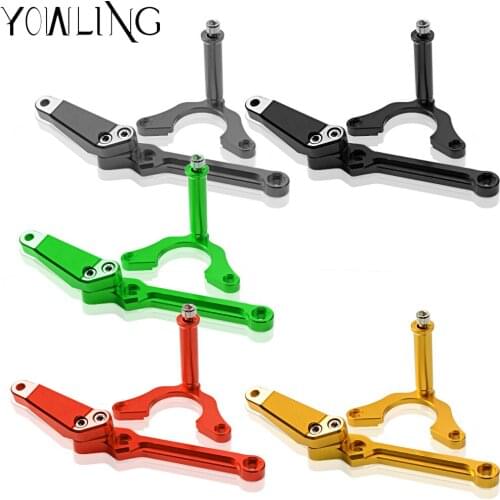 Motorcycle Accessories Adjustable CNC Z900 Steering Damper Stabilizer Bracket Mounting Holder Set For Kawasaki Z900 2017 2018