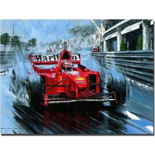 Hot new 5D DIY Diamond Painting Cross Stitch Full Square/Round Diamond painting Michael Germany Racing car rhinestones gift