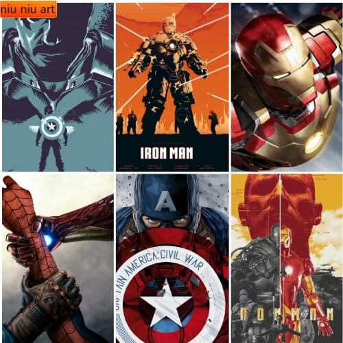 Diy Full Diamond Embroidery Classic Movie Avengers Diamond Mosaic Diamond Painting Cross Stitch Kits Home Decoration Christmas