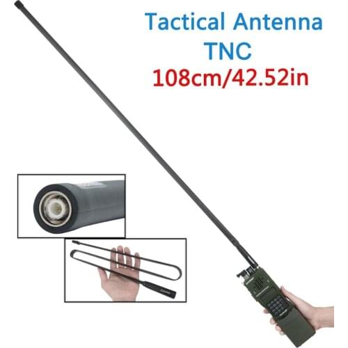 TNC 108cm Length U.S.Army Dual Band 144/430Mhz Foldable CS Tactical Antenna For Kenwood TK-378 Harris AN/PRC-152 148 Marantz