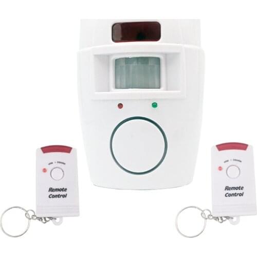 120dB Infrared Sensor Alarm, Anti-theft Motion Sensor PIR Motion Detector Smart Life Sensor Home Security System+2 controllers