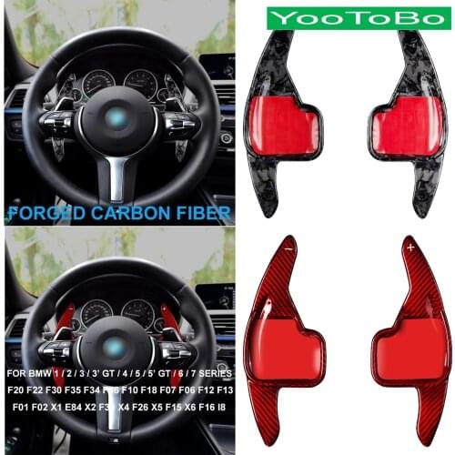 Forged Carbon Fiber Steering Wheel Shifter Paddle For BMW F20 F22 F30 F35 F34 F36 F10 F07 F06 X1 E84 X2 X4 F26 X5 X6 F15 F16 I8