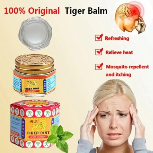 Red Tiger Balm 100% Original Thailand Pain killer Tiger Ointment White Balm Ointment Muscle Pain Relief Ointment Soothe itch