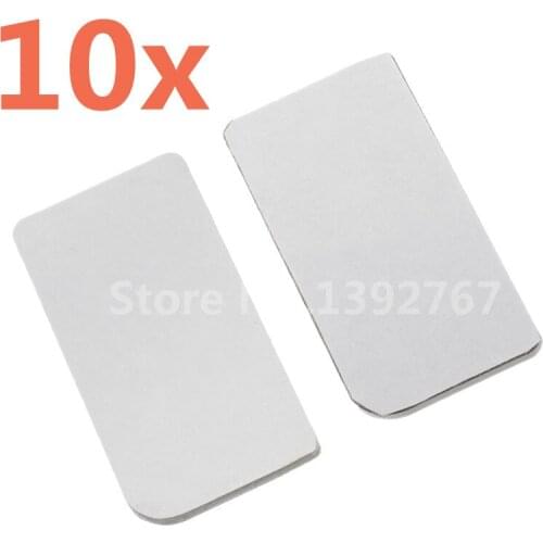 10Pairs RC Car Metal Left & Right Simulation Rearview Mirror Reflective Mirror Plate For 1/10 RC Crawler Car Traxxas TRX-4 T4