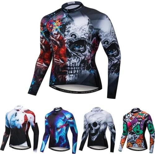 Mans Cycling Jersey Long Sleeve Cycling Clothing / Ropa Ciclismo Team Autumn/Spring Breathable shirt Bicycle Top Men Bike