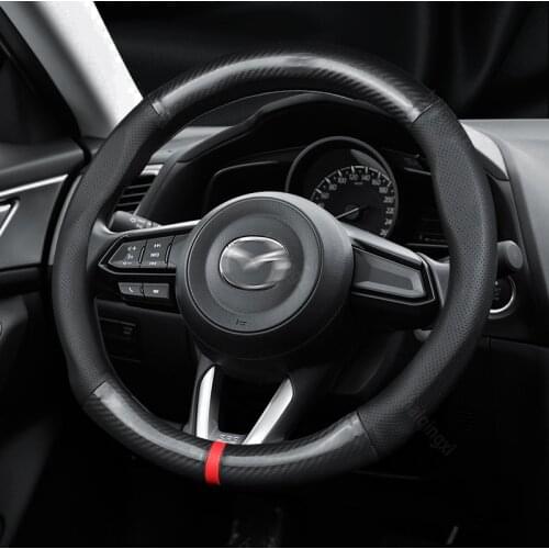 Steering wheel cover set for Mazda Axela CX-4CX-5 Mazda 6 3 ATENZA Ruiyi car assessoires interior for women car accessories