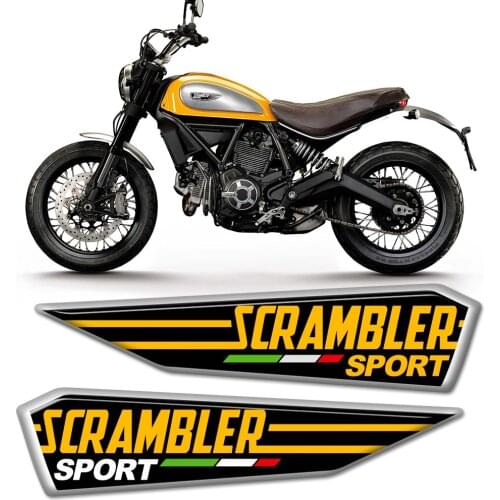 Tank Pad Stickers For DUCATI scrambler Emblem Badge Logo Protector Fairing Motorcycle Accessories Decal 2014 2015 2016 2019 2020