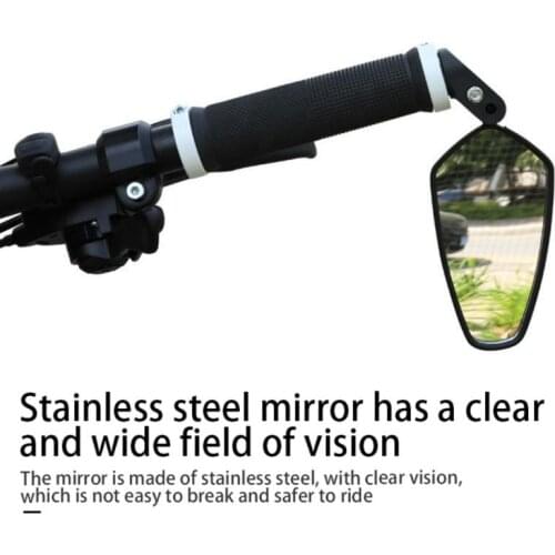 Newest Bicycle Rear View Mirror Bike Cycling Wide Range Back Sight Reflector Adjustable Left Right Mirror Bike Accessories