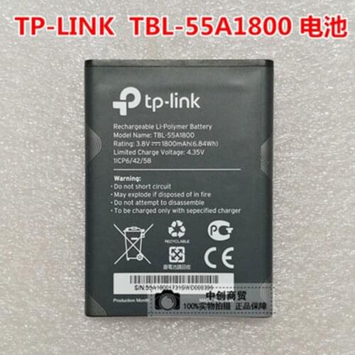 New Original 1800mAh/6.84Wh TBL-55A1800 battery For TP-LINK M7310 wifi mifi Battery