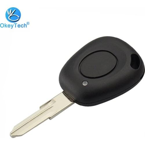 OkeyTech 1 Button for Renault Megane Scenic Laguna Espace Twingo Clio Remote Car Key Shell Cover Case VAC102 Uncut Blank Blade