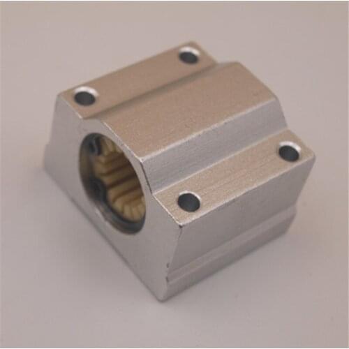 Solid polymer lm12uu bearing 12mm RJMP-01-12 in aluminum Linear Motion Bearing pillow block for CNC Rerap 3d printer