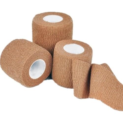 4 rolls 2.5x450cm 5x450cm Self Adhesive Elastic Bandage Non-woven Fabric Tape Protective Knee Elbow Arthrosis Support Injury pad