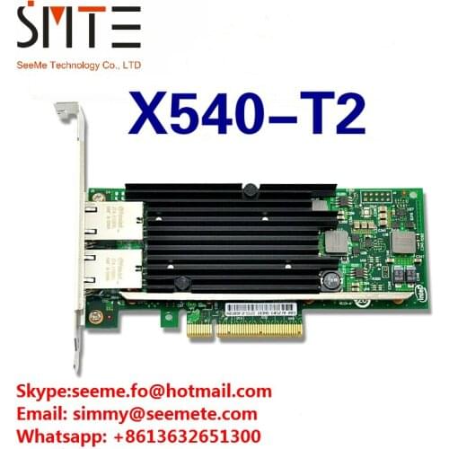 Compatible with Leave a Message X540-T2 10G Dual RJ45 Port PCI-E Ethernet Network Adapter