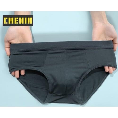 2021 New Polyester Gay Panties Jockstrap Mens Briefs Quick Dry Innerwear Sexy Man Underwear Brief Men Underpants Homme CM808