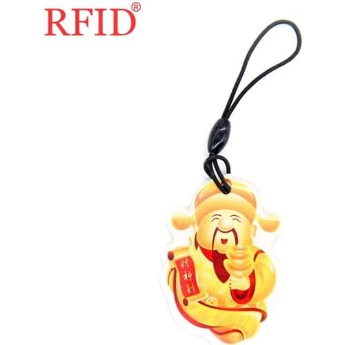 UID S50 1K 13.56Mhz Rewritable Changeable Chinese Pattern Card RFID Keyfob IC Card Badge Key Fob Token Tag Access Control Card 1