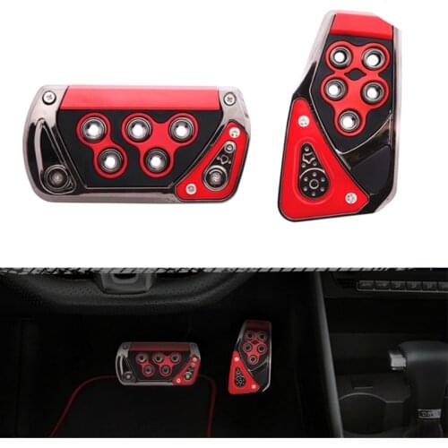 Car Accelerator Fuel Gas Clucth Pedal ABS Foot Rest Pedal Pad Cover Auto Interior Accessories Universal Automatic