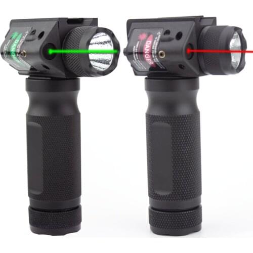 All-In-One Laser Sight Flashlight Combo Vertical Red Green Laser Sight Weapon Light for Picatinny 20mm Rail