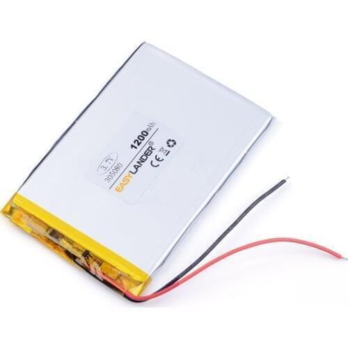 305080 325080 335080 3.7V 1200mAh Li-Polymer Battery For Mp4 PAD GPS bluetooth Vedio Tablet PC Power bank mobile E-book toys