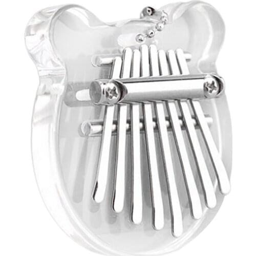 Acrylic Kalimba Inch Piano 8 Keys Musical Instrument Gift for