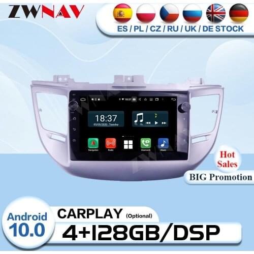 Carplay 2 Din Android 10 For Hyundai Tucson 2014 2015 2016 2017 2018 Car Radio Receiver Audio Stereo GPS Video Player Head Unit
