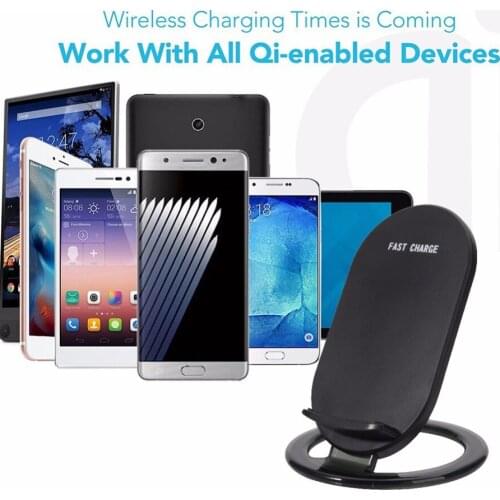 Doolike Qi Wireless Charger For iPhone X 8 plus Fast Wireless Charger for Samsung Galaxy Note 8 S8 S7 edge S6 Qi-Enabled Devices