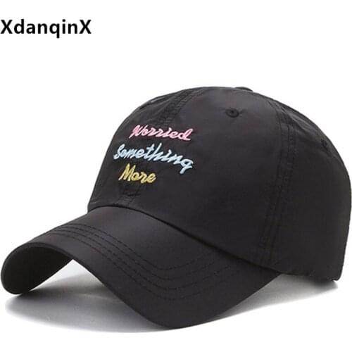 Summer Mens Breathable Baseball Caps Snapback Cap Letter Embroidery Womens Sports Cap Adjustable Size Ultra-thin Couple Hats