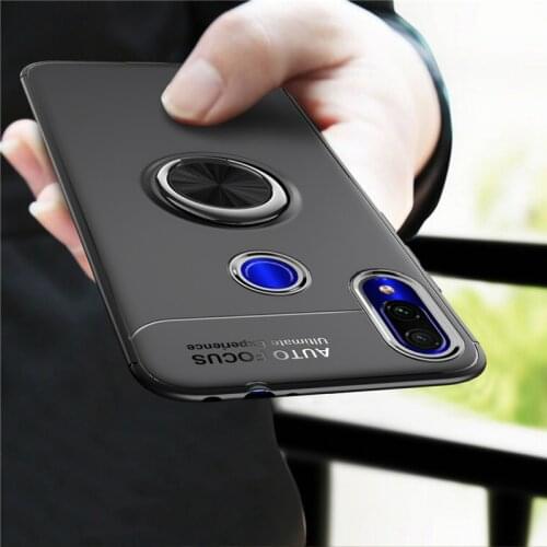 Ring Case For Redmi 7A K20 note 7 5 6 pro TPU Hidden Kickstand with Car Magnet Case for Redmi note 4/4x 6 6A S2 Cover Fundas