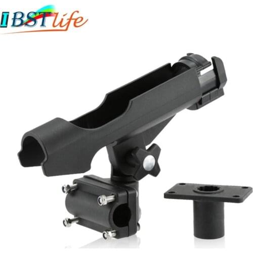 IBST LIFE Fishing Rod Holders Rest Adjustable Removable 360 degree Kayak Boat Support Tools Accessories Pole Bracket