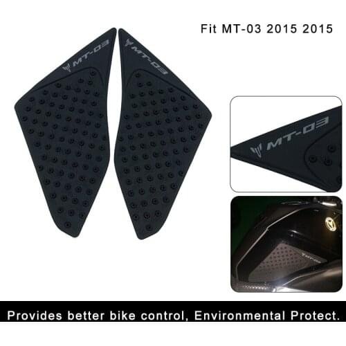 For Yamaha MT-03 MT03 MT 03 2015 2016 Motorcycle Anti slip Tank Pad 3M Side Gas Knee Grip Traction Pads Protector Stickers