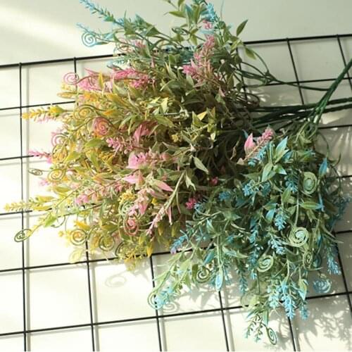 1Pc Artificial Hippocampus Flower Plant DIY Garden Party Home Wedding Decoration DIY Wreath Gift Scrapbooking Craft Fake Flower