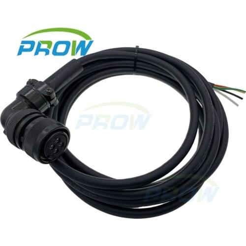 Servo power line JZSP-UVA101-03-E JZSP UVA101 03 05 10 15 20 E bend wire power cable for Yaskawa 4p 4 pin 4 core servo motor A
