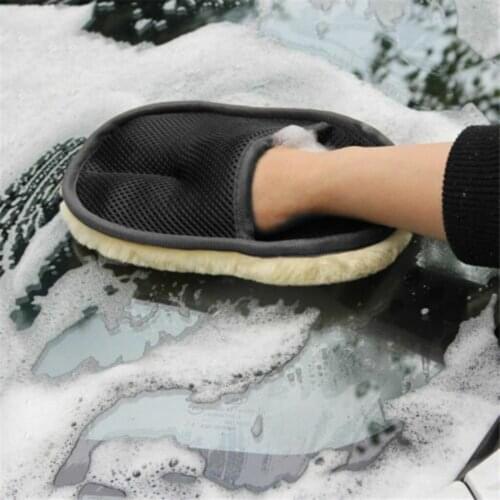 2PC Car Wash Clean Glove Microfiber Cleaning Tools Car Care Auto Wash Clean Sponge Brush Glass Cleaner Cloth Care Tool SA60